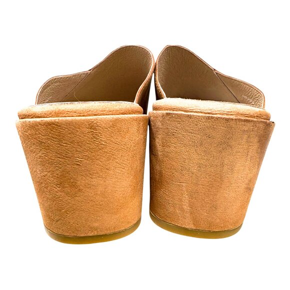 Eileen Fisher Haven Sandy Brown Tumbled Nubuck Slide - Picture 9 of 10